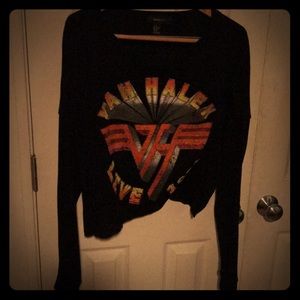 forever 21 cropped van halen shirt (size 3X)